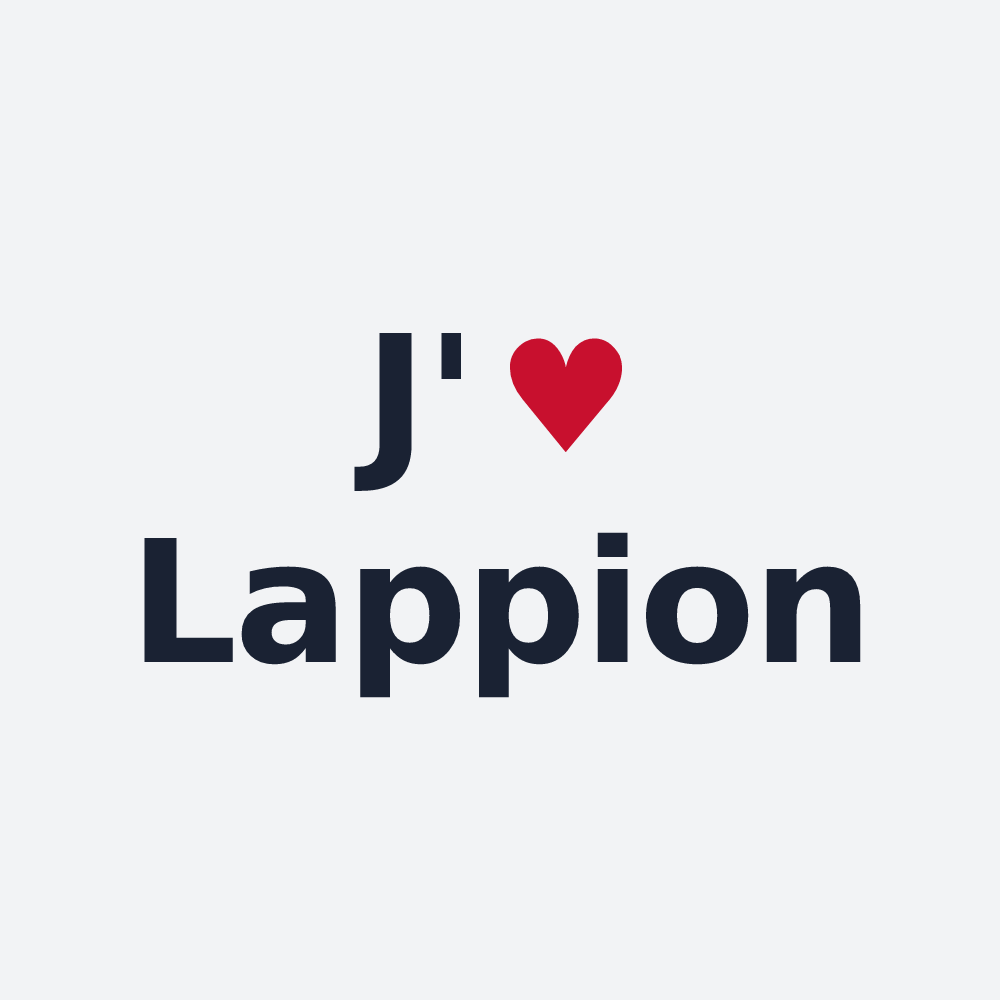 Poster personnalisé Lappion — design J'aime Lappion