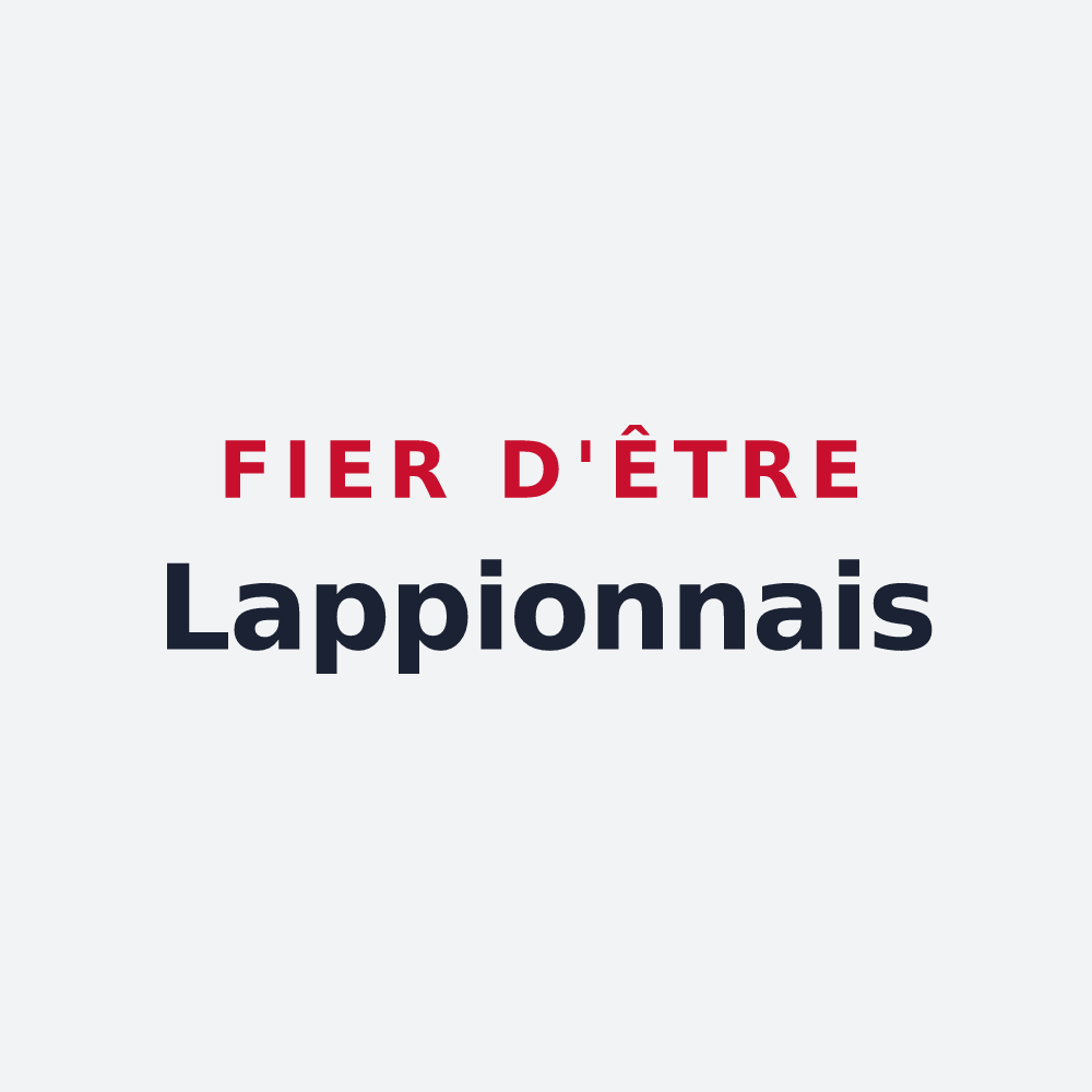 Poster « Fier d'être Lappionnais » — design pour Lappion