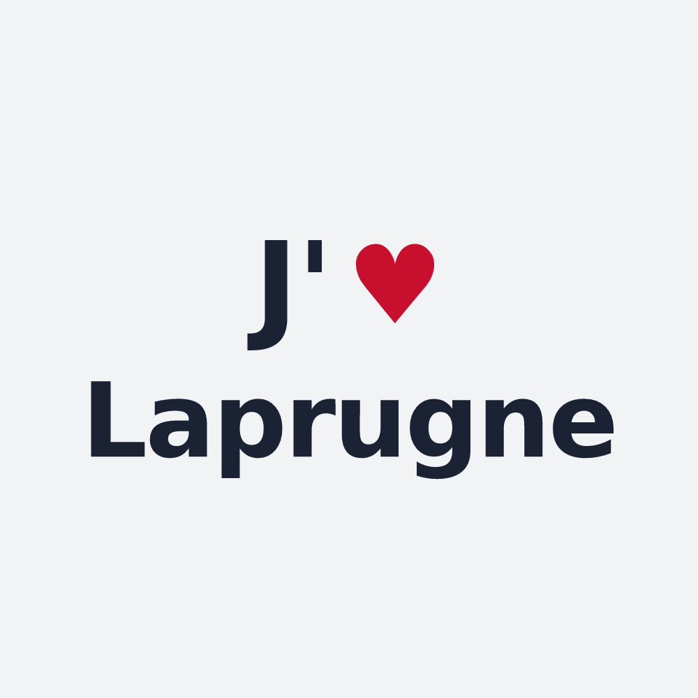 Poster personnalisé Laprugne — design J'aime Laprugne