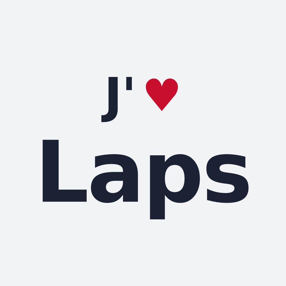 Poster personnalisé Laps — design J'aime Laps