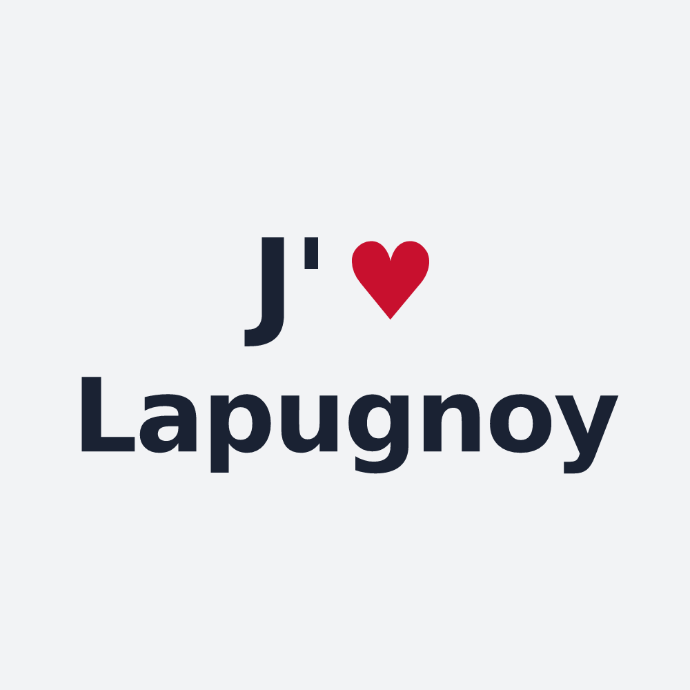 Poster personnalisé Lapugnoy — design J'aime Lapugnoy