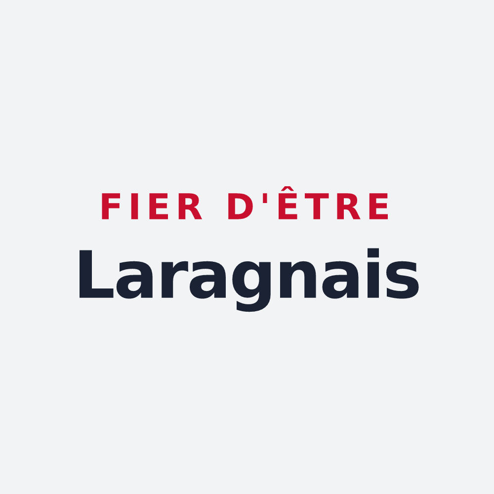 Poster « Fier d'être Laragnais » — design pour Laragne-Montéglin