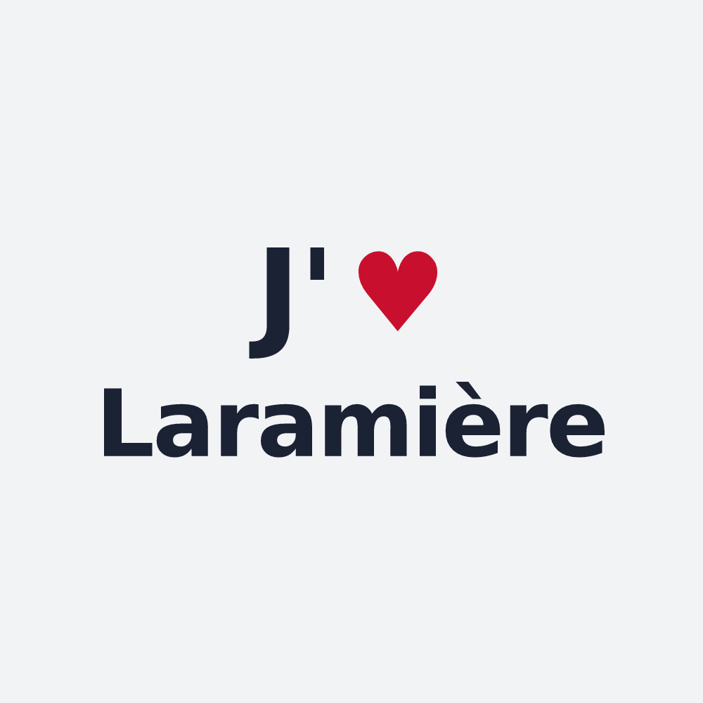 Poster personnalisé Laramière — design J'aime Laramière