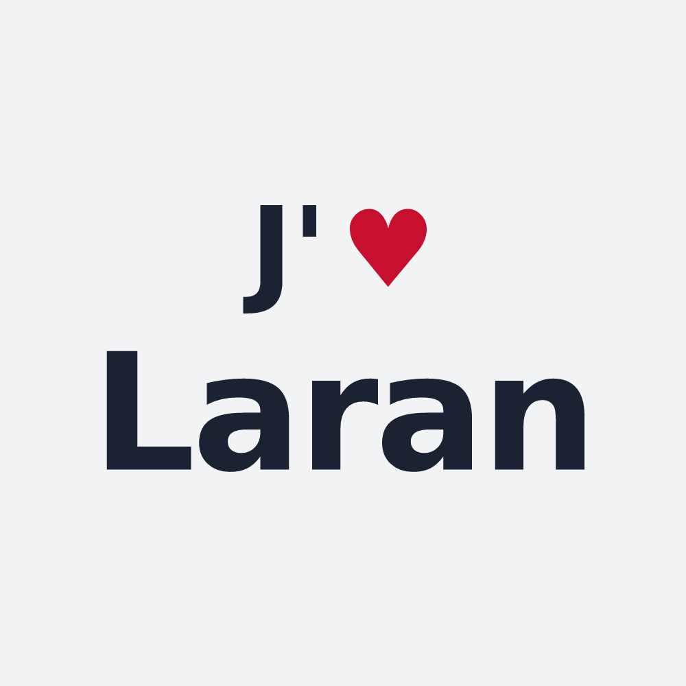 Poster personnalisé Laran — design J'aime Laran