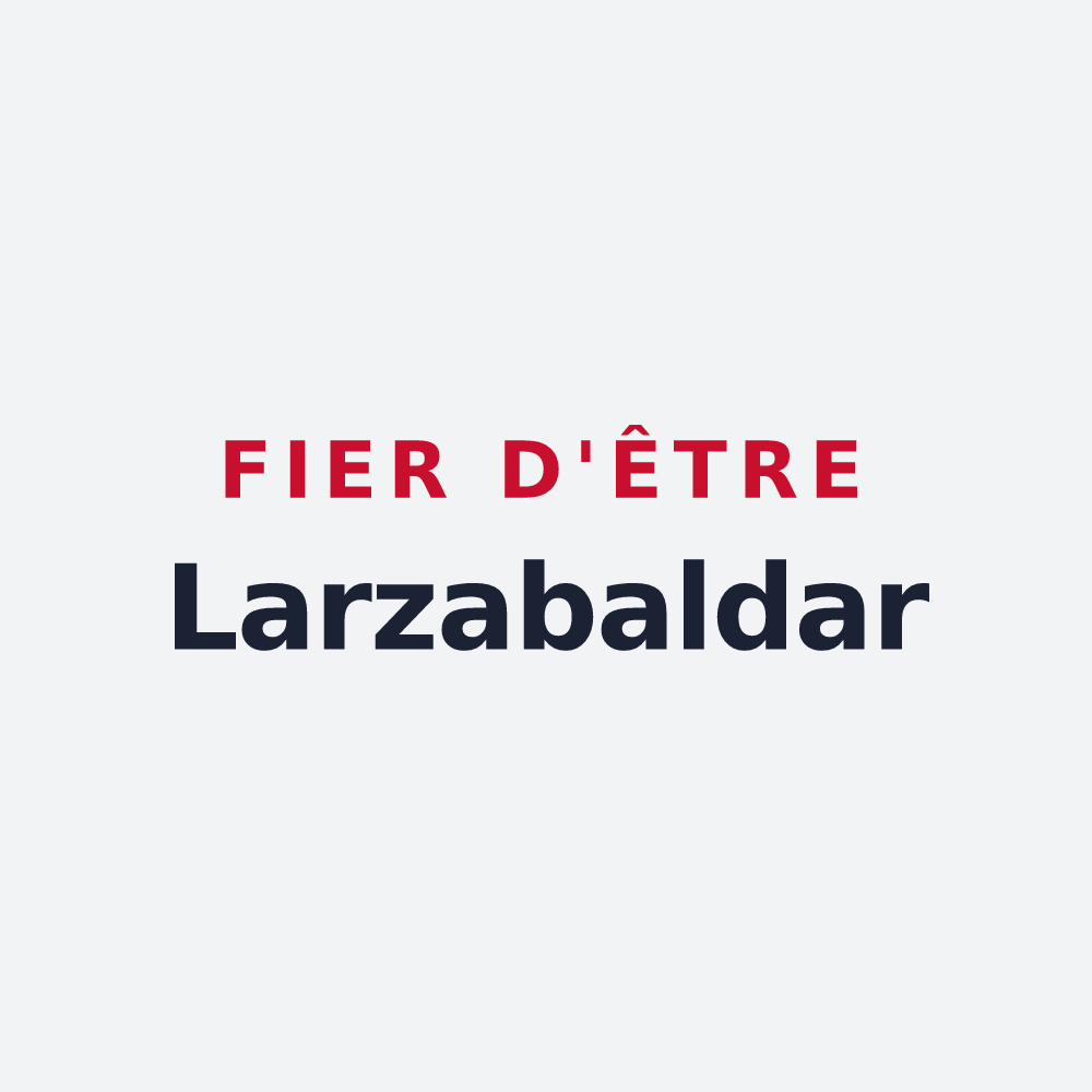 Poster « Fier d'être Larzabaldar » — design pour Larceveau-Arros-Cibits