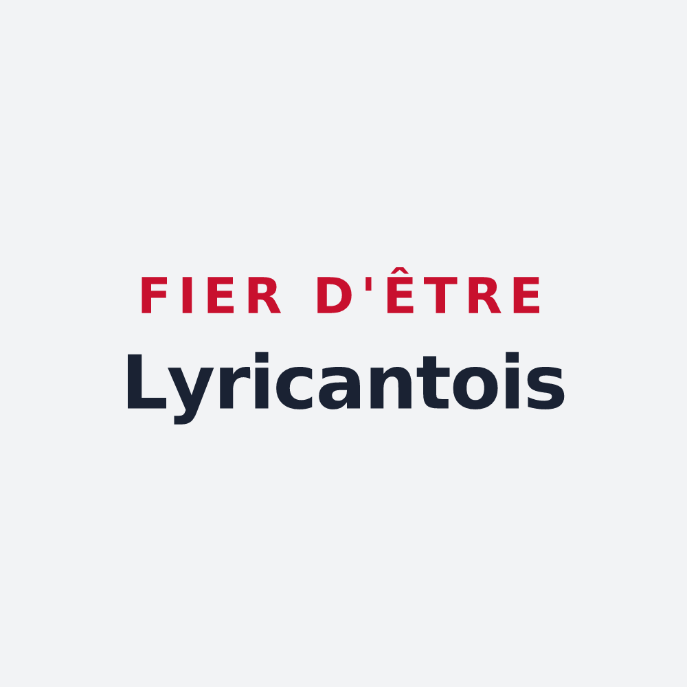 Poster « Fier d'être Lyricantois » — design pour Larchant