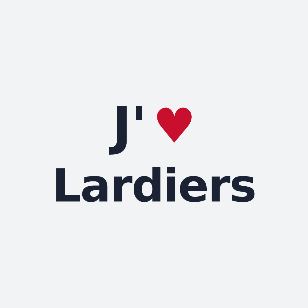 Poster personnalisé Lardiers — design J'aime Lardiers