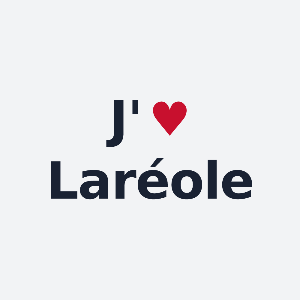 Poster personnalisé Laréole — design J'aime Laréole