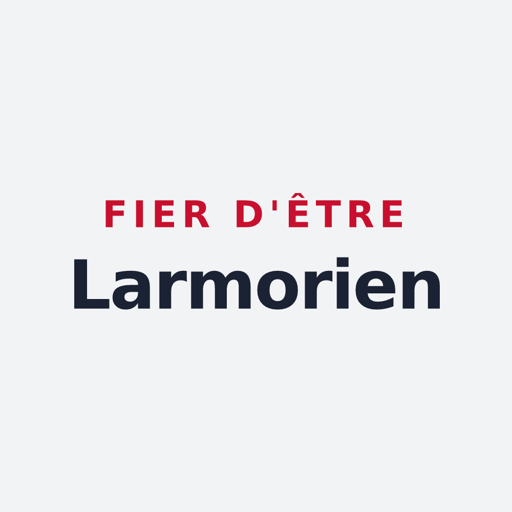 Poster « Fier d'être Larmorien » — design pour Larmor-Plage