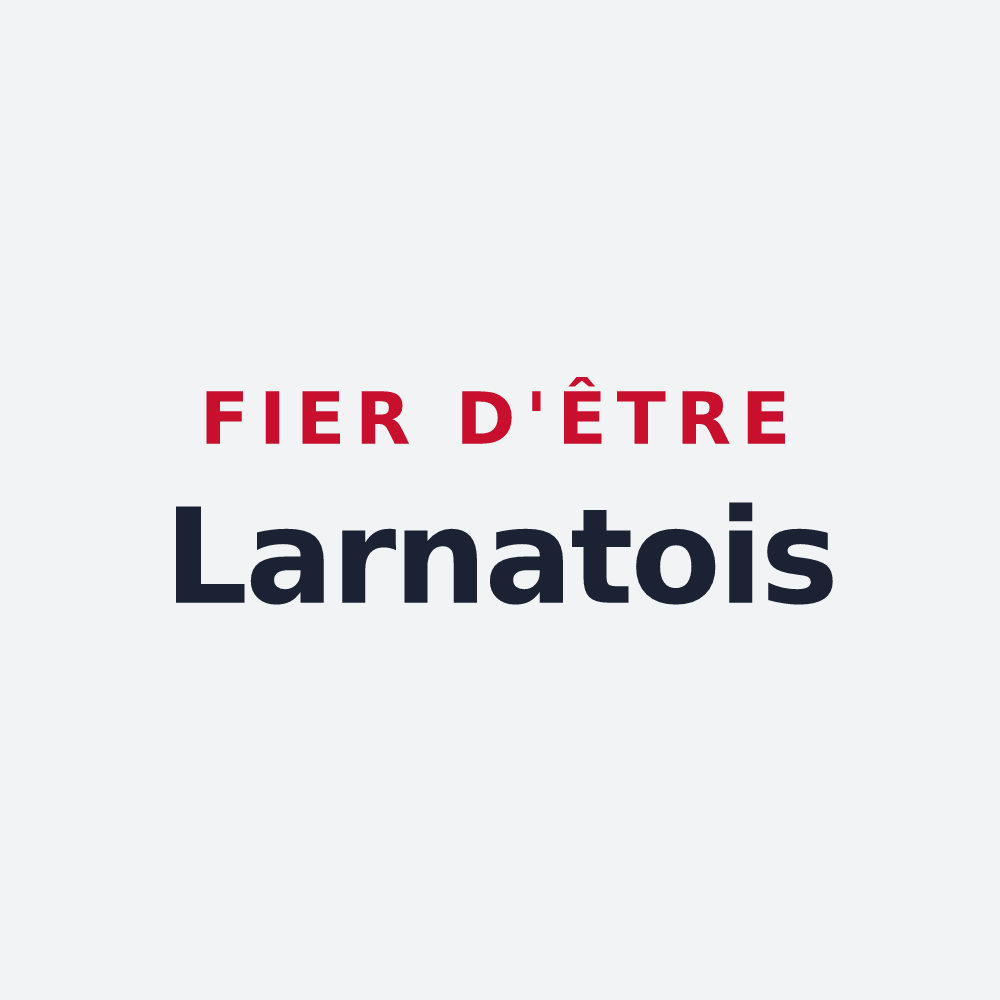 Poster « Fier d'être Larnatois » — design pour Larnat