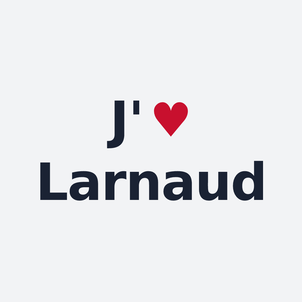 Poster personnalisé Larnaud — design J'aime Larnaud