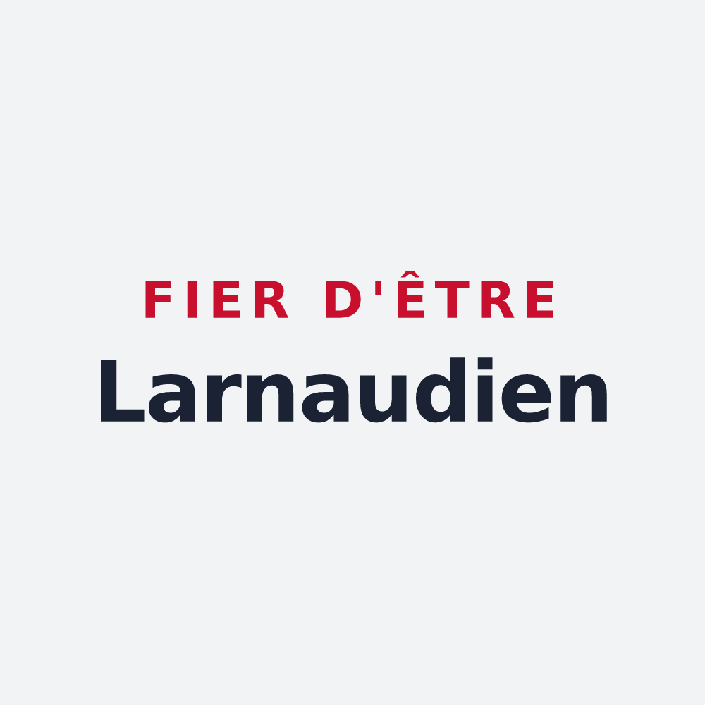Poster « Fier d'être Larnaudien » — design pour Larnaud