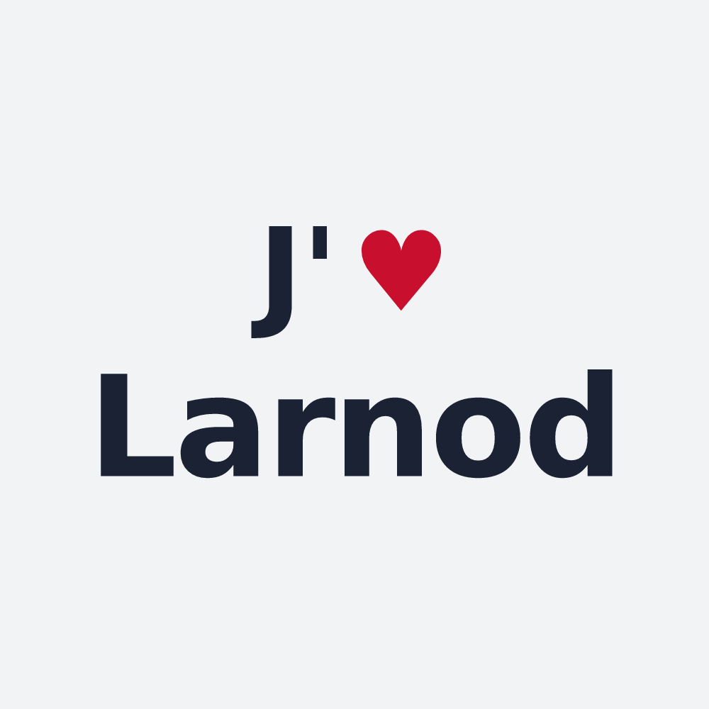 Poster personnalisé Larnod — design J'aime Larnod