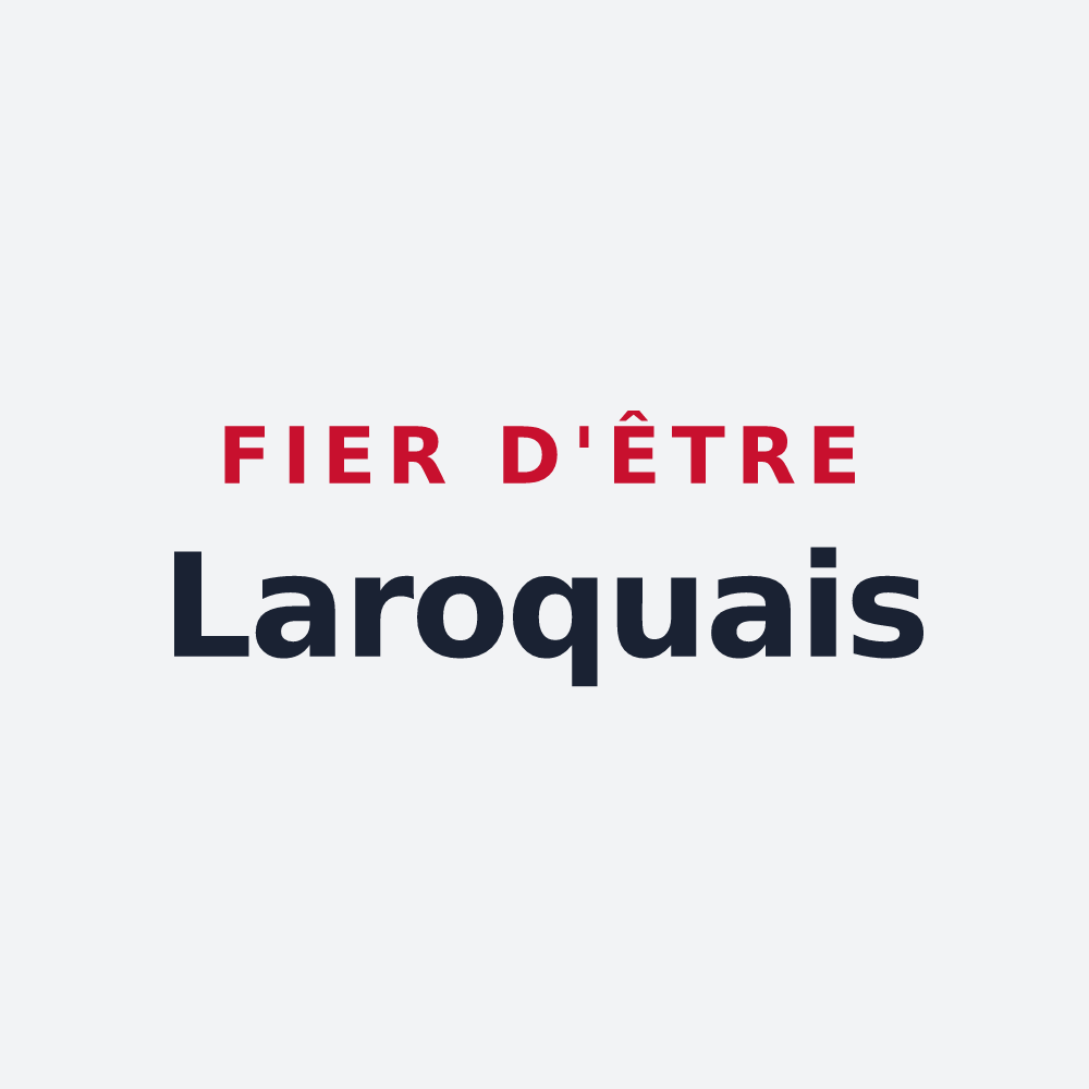 Poster « Fier d'être Laroquais » — design pour Laroque-d'Olmes