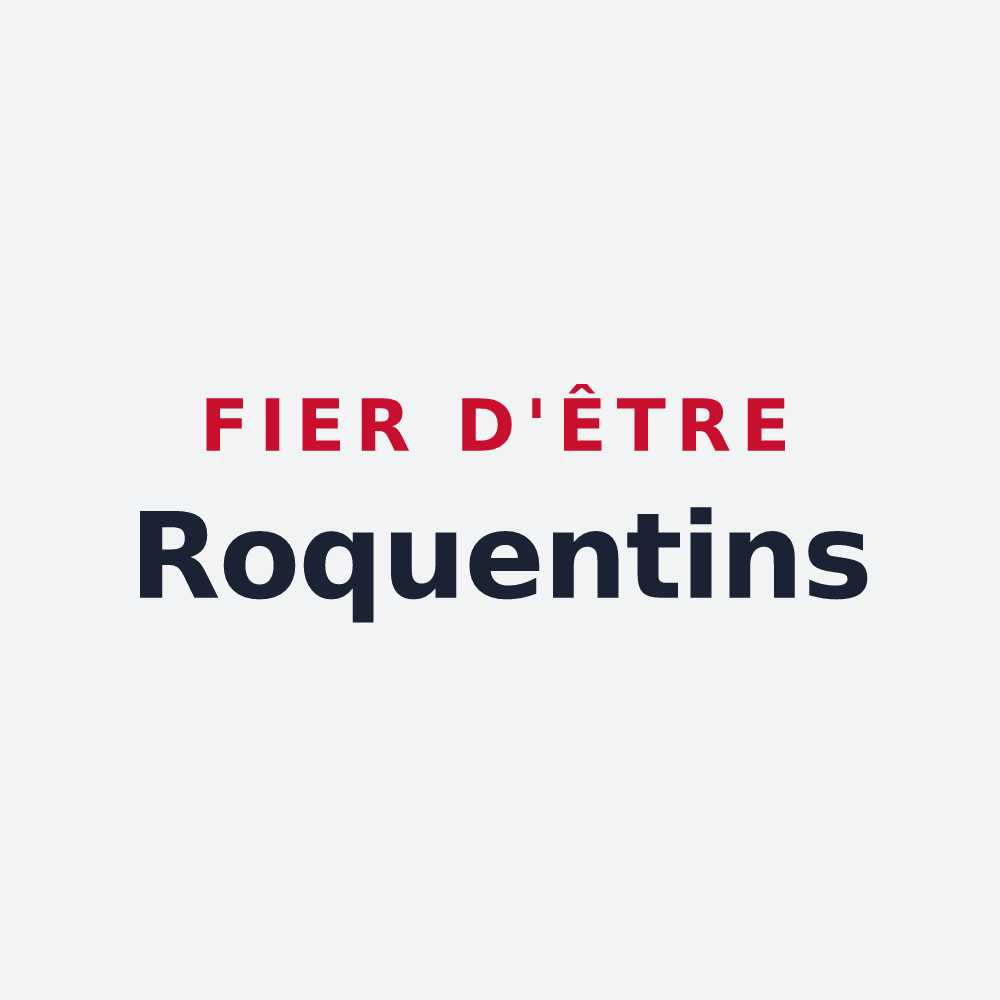 Poster « Fier d'être Roquentins » — design pour Laroque-Timbaut