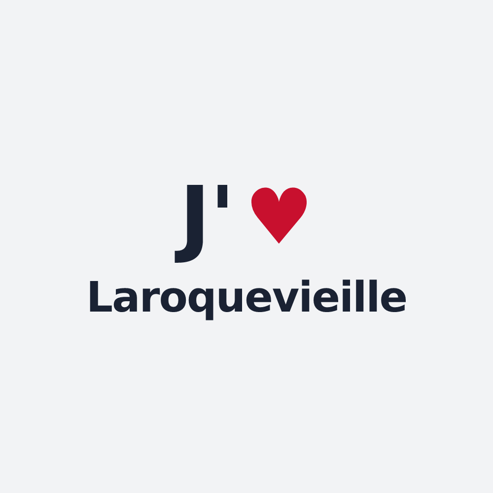 Poster personnalisé Laroquevieille — design J'aime Laroquevieille