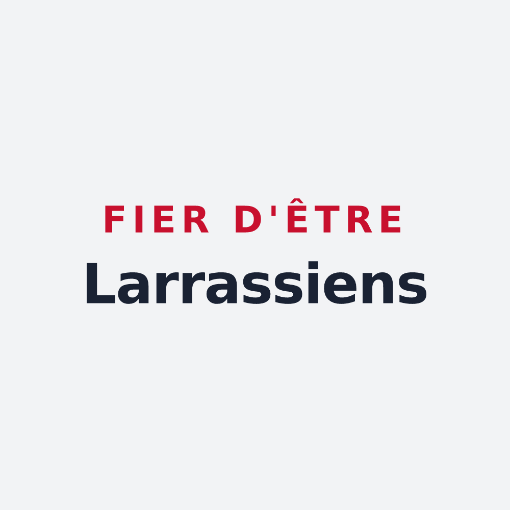 Poster « Fier d'être Larrassiens » — design pour Larra
