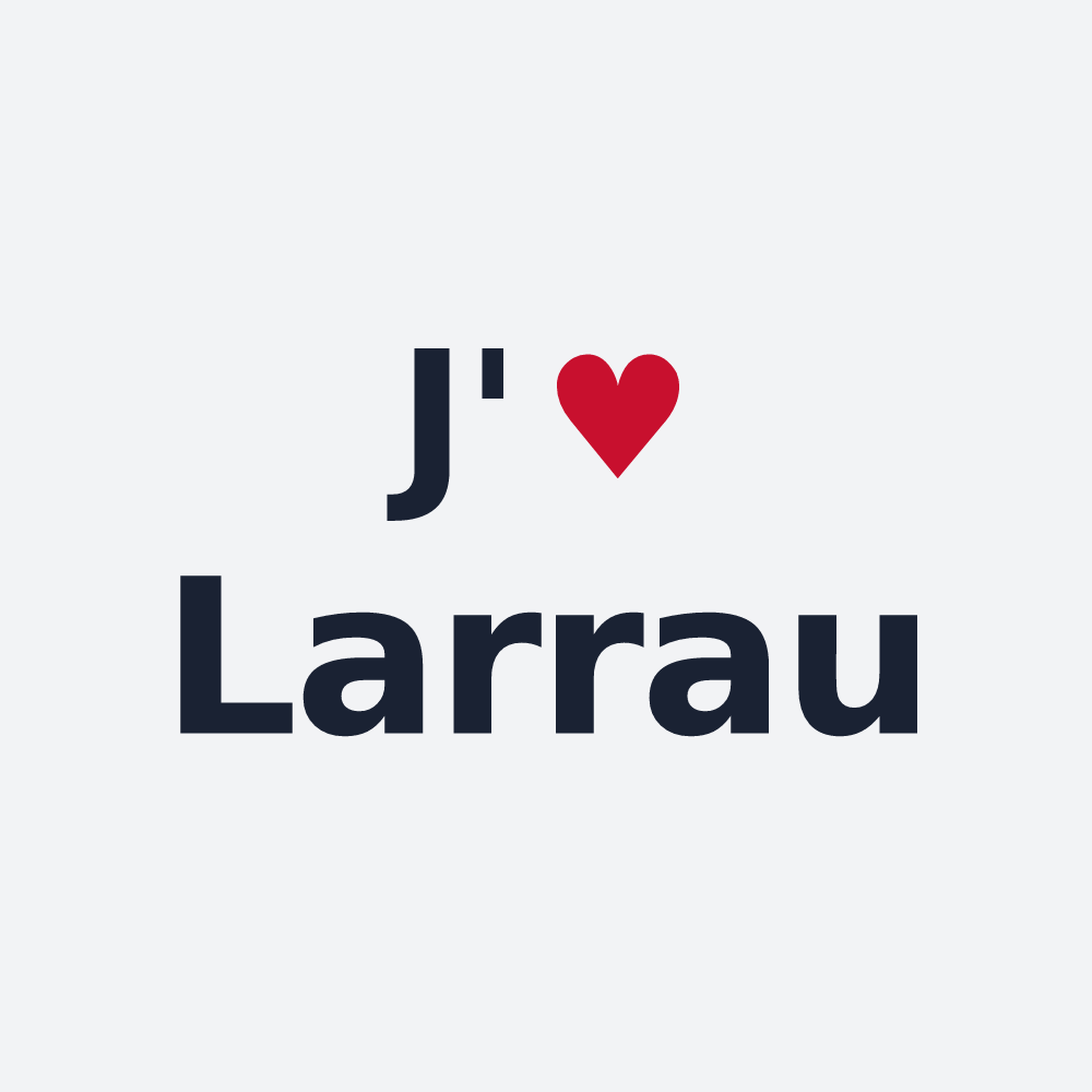 Poster personnalisé Larrau — design J'aime Larrau