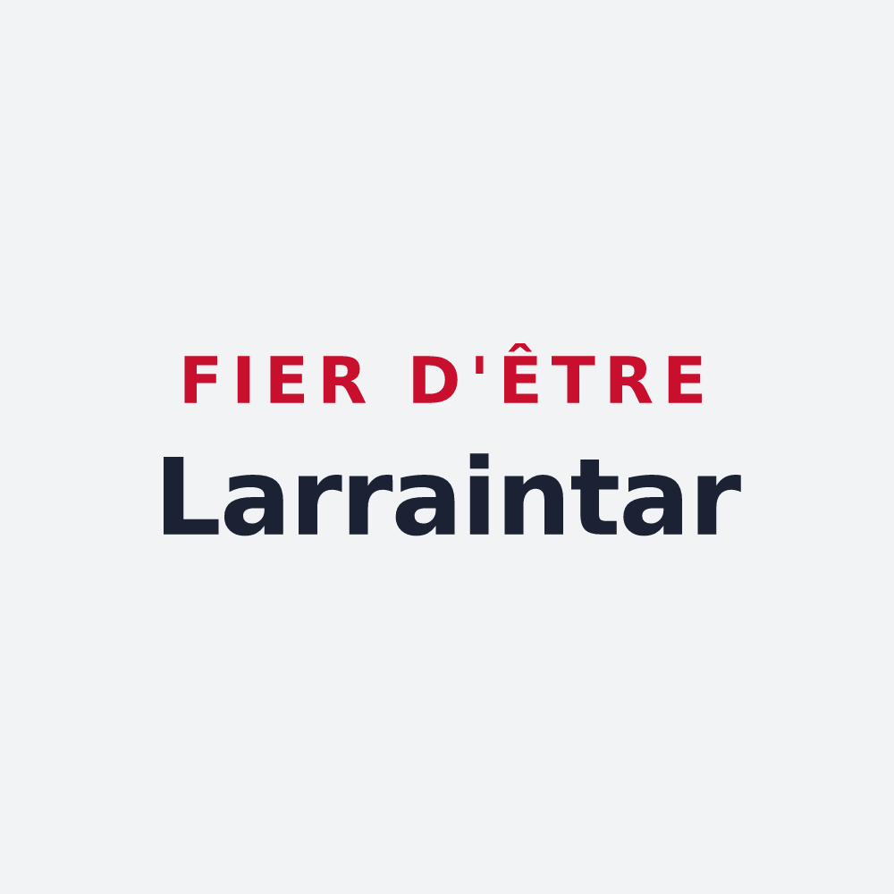 Poster « Fier d'être Larraintar » — design pour Larrau