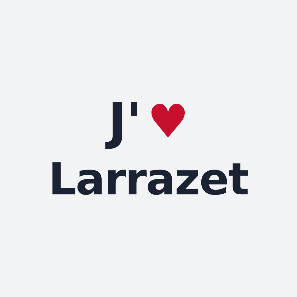 Poster personnalisé Larrazet — design J'aime Larrazet