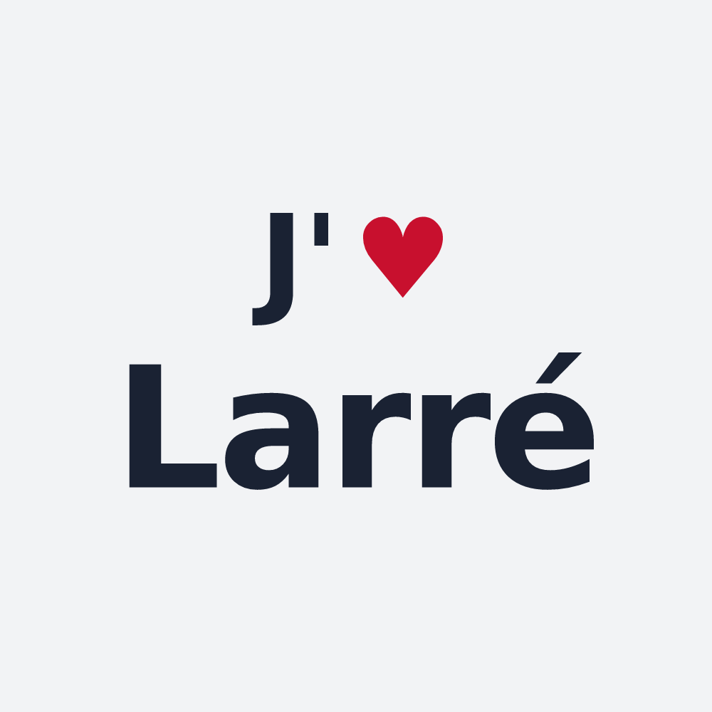 Poster personnalisé Larré — design J'aime Larré