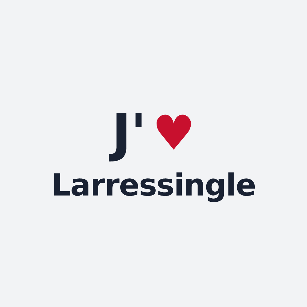Poster personnalisé Larressingle — design J'aime Larressingle