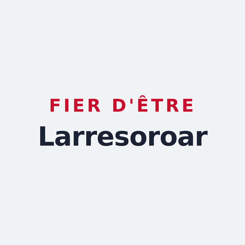 Poster « Fier d'être Larresoroar » — design pour Larressore
