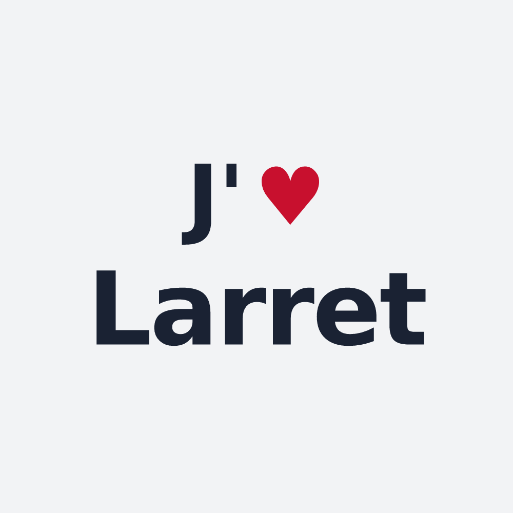 Poster personnalisé Larret — design J'aime Larret