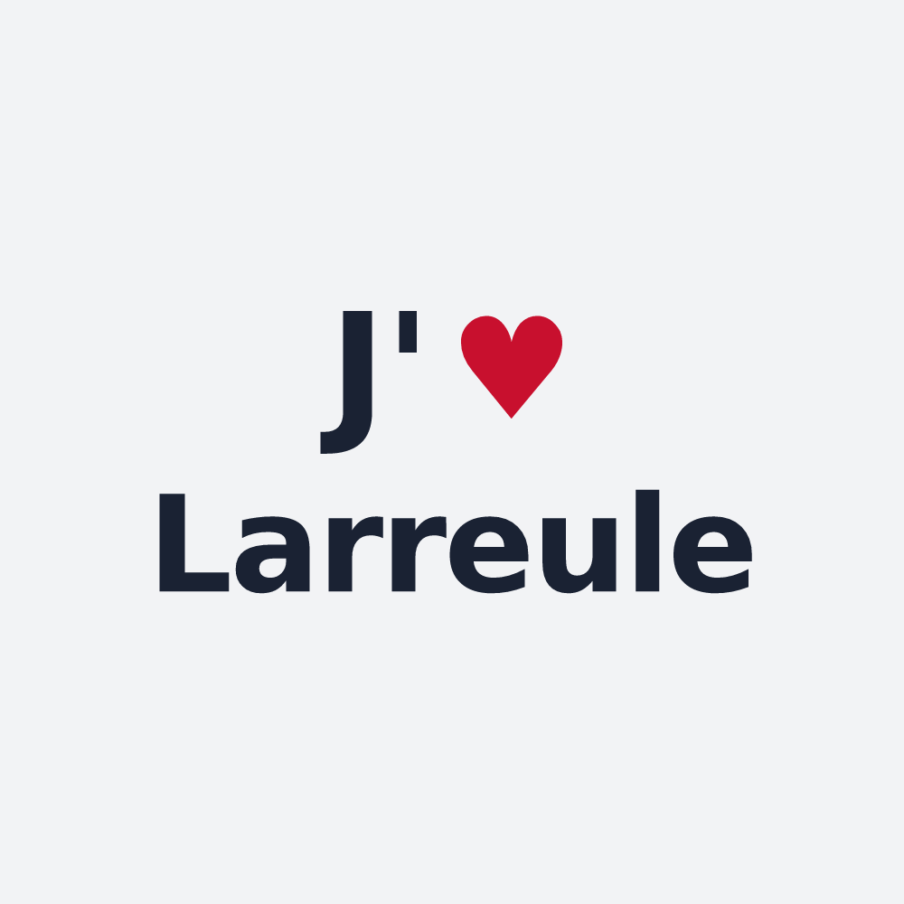 Poster personnalisé Larreule — design J'aime Larreule