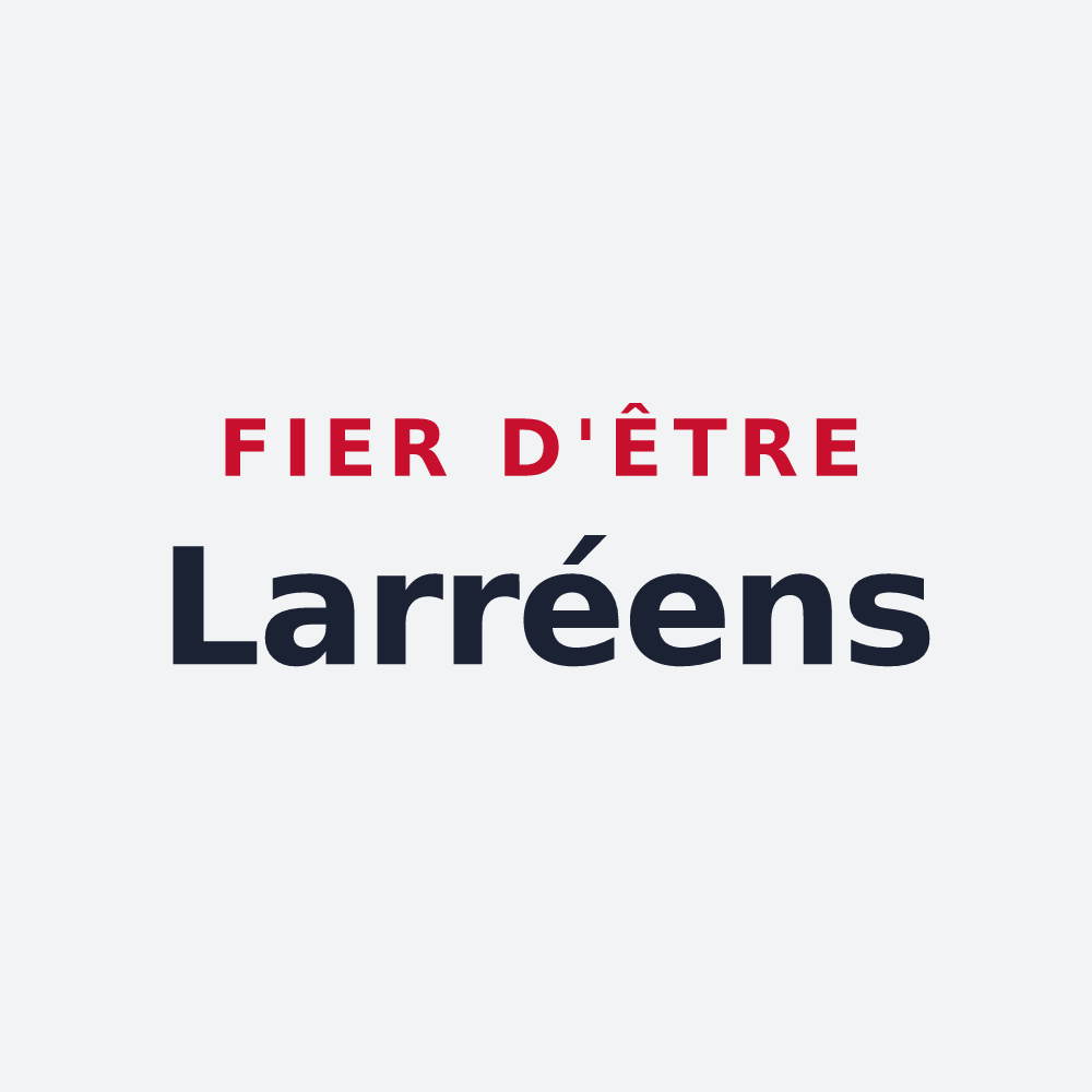 Poster « Fier d'être Larréens » — design pour Larrey