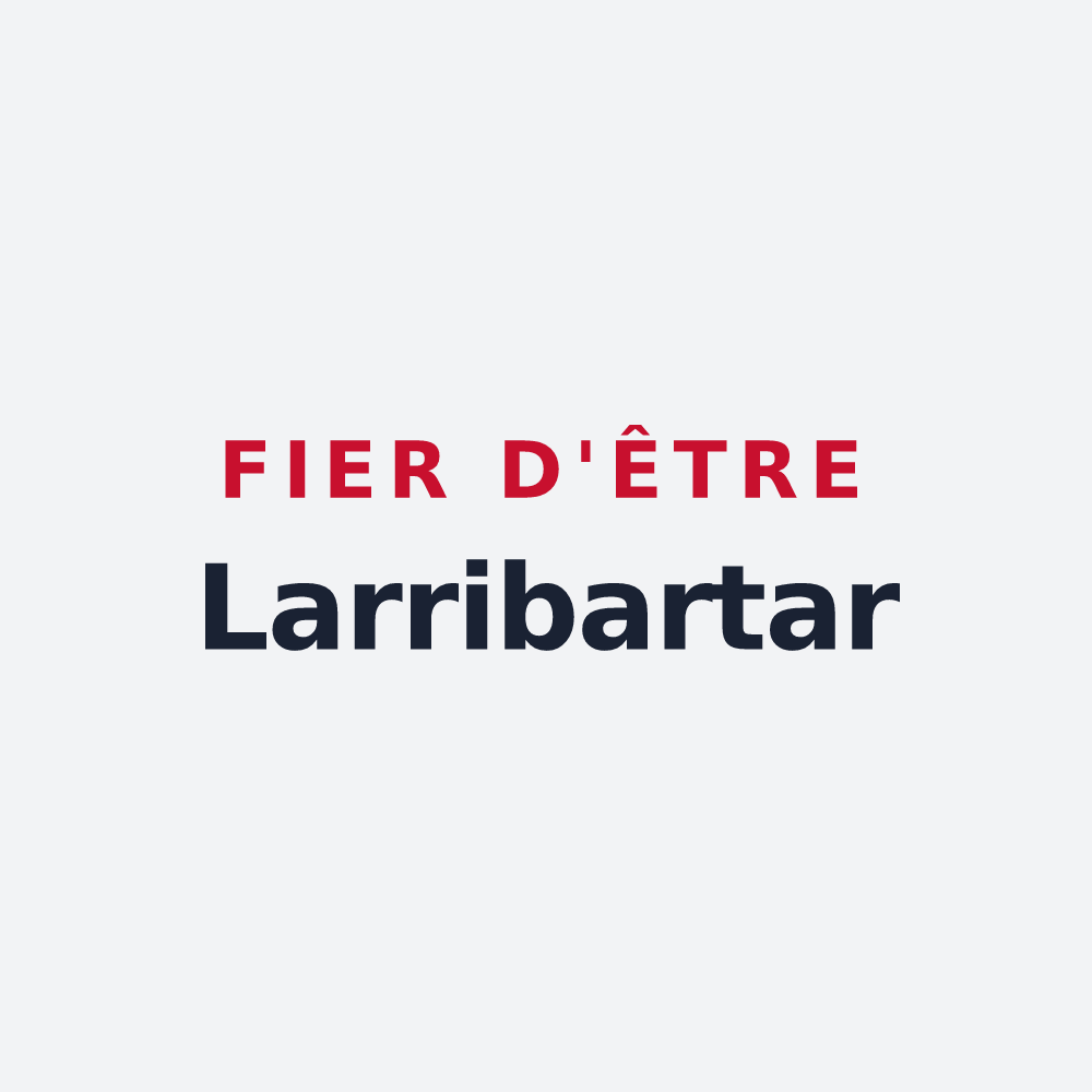 Poster « Fier d'être Larribartar » — design pour Larribar-Sorhapuru