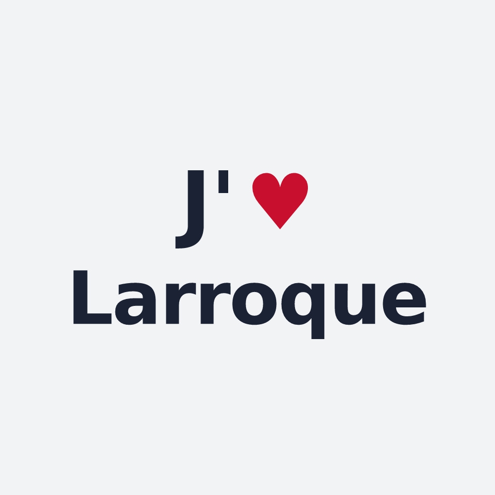 Poster personnalisé Larroque — design J'aime Larroque