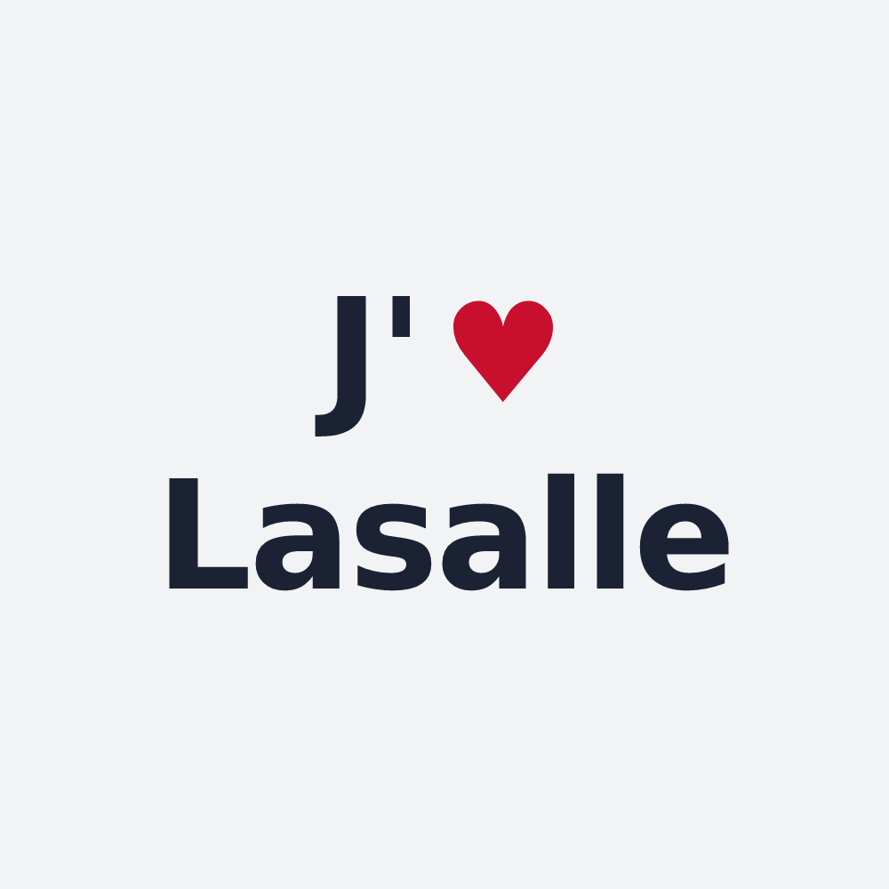 Poster personnalisé Lasalle — design J'aime Lasalle