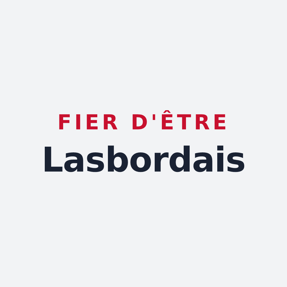 Poster « Fier d'être Lasbordais » — design pour Lasbordes