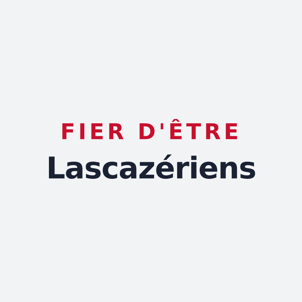 Poster « Fier d'être Lascazériens » — design pour Lascazères