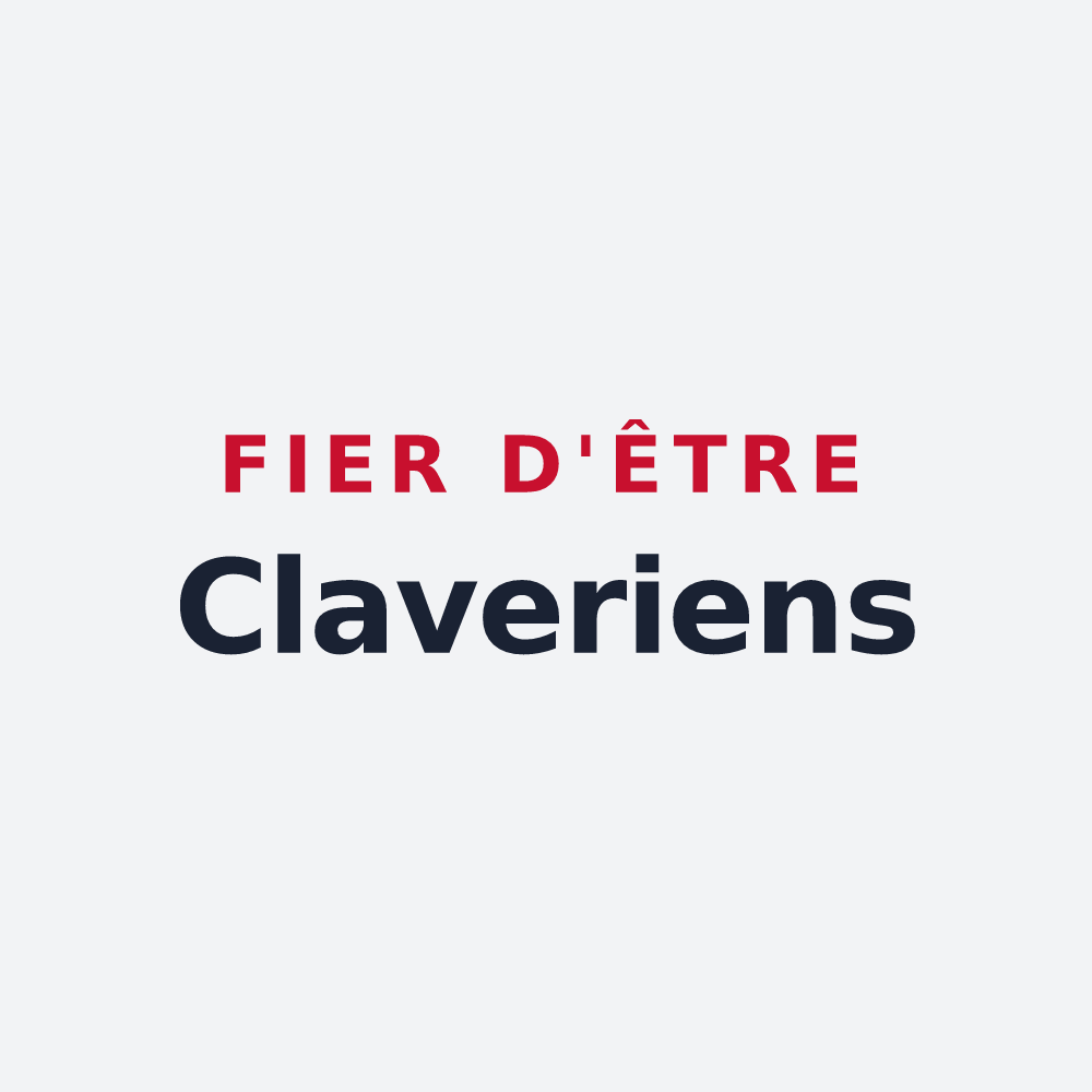 Poster « Fier d'être Claveriens » — design pour Lasclaveries