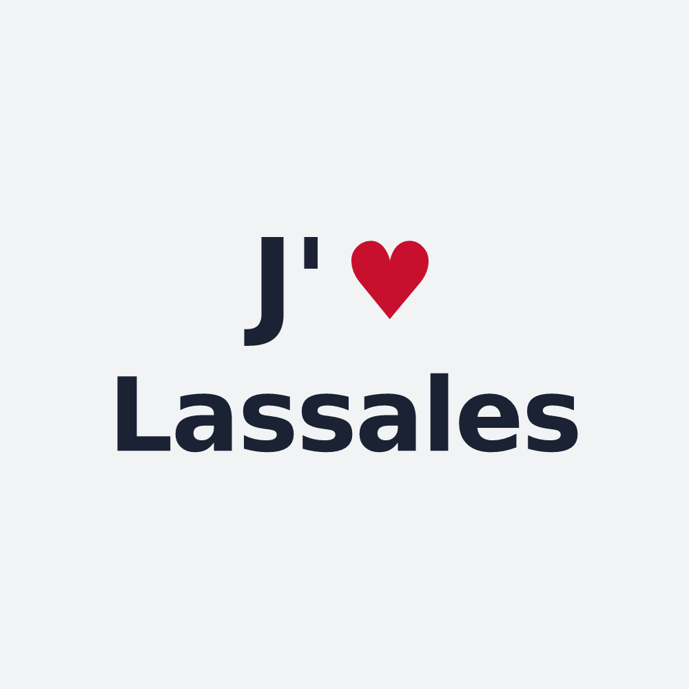 Poster personnalisé Lassales — design J'aime Lassales