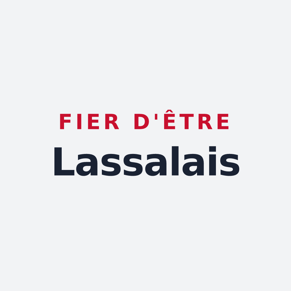 Poster « Fier d'être Lassalais » — design pour Lassales