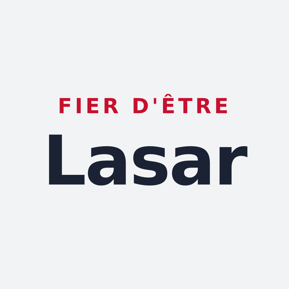 Poster « Fier d'être Lasar » — design pour Lasse