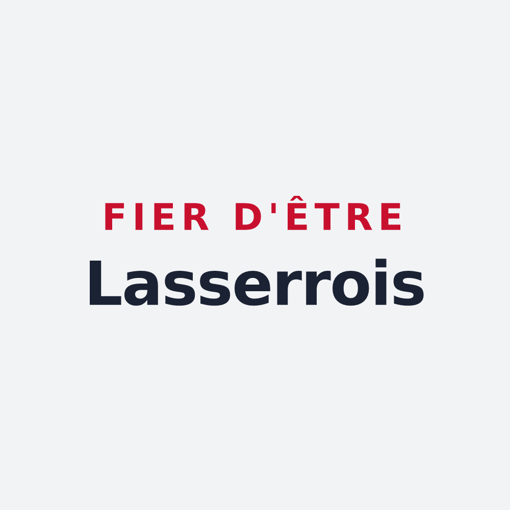 Poster « Fier d'être Lasserrois » — design pour Lasserre