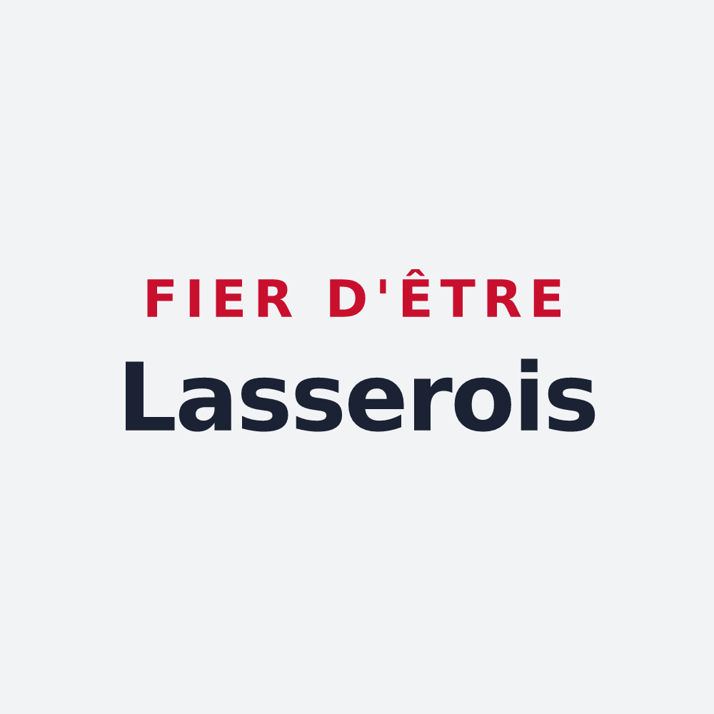 Poster « Fier d'être Lasserois » — design pour Lasserre-de-Prouille