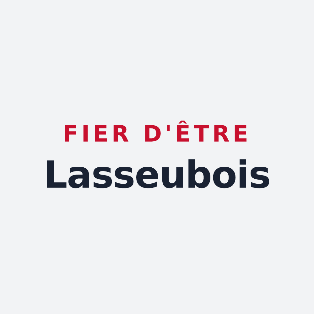 Poster « Fier d'être Lasseubois » — design pour Lasseube
