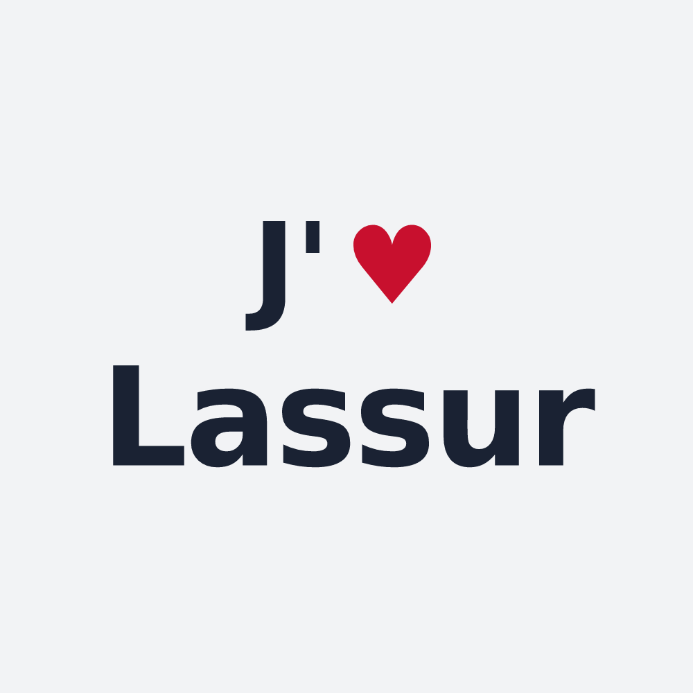 Poster personnalisé Lassur — design J'aime Lassur