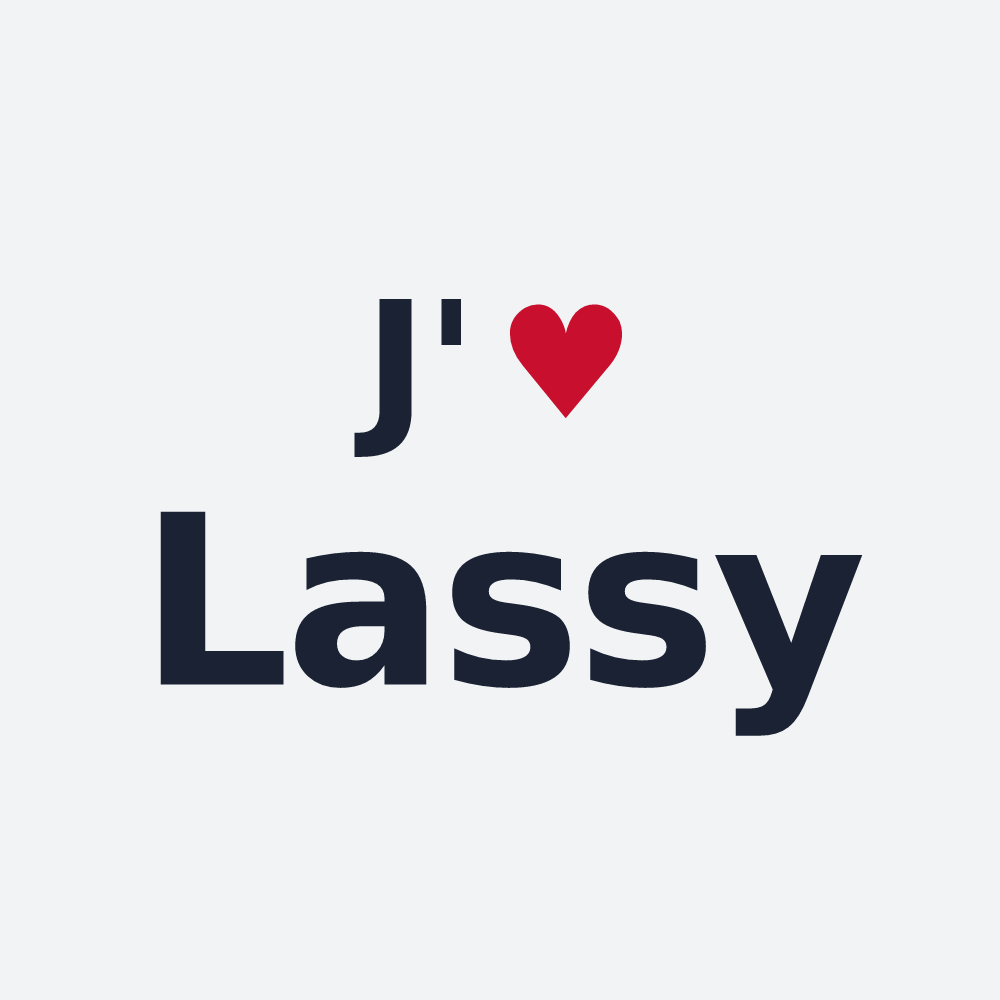 Poster personnalisé Lassy — design J'aime Lassy
