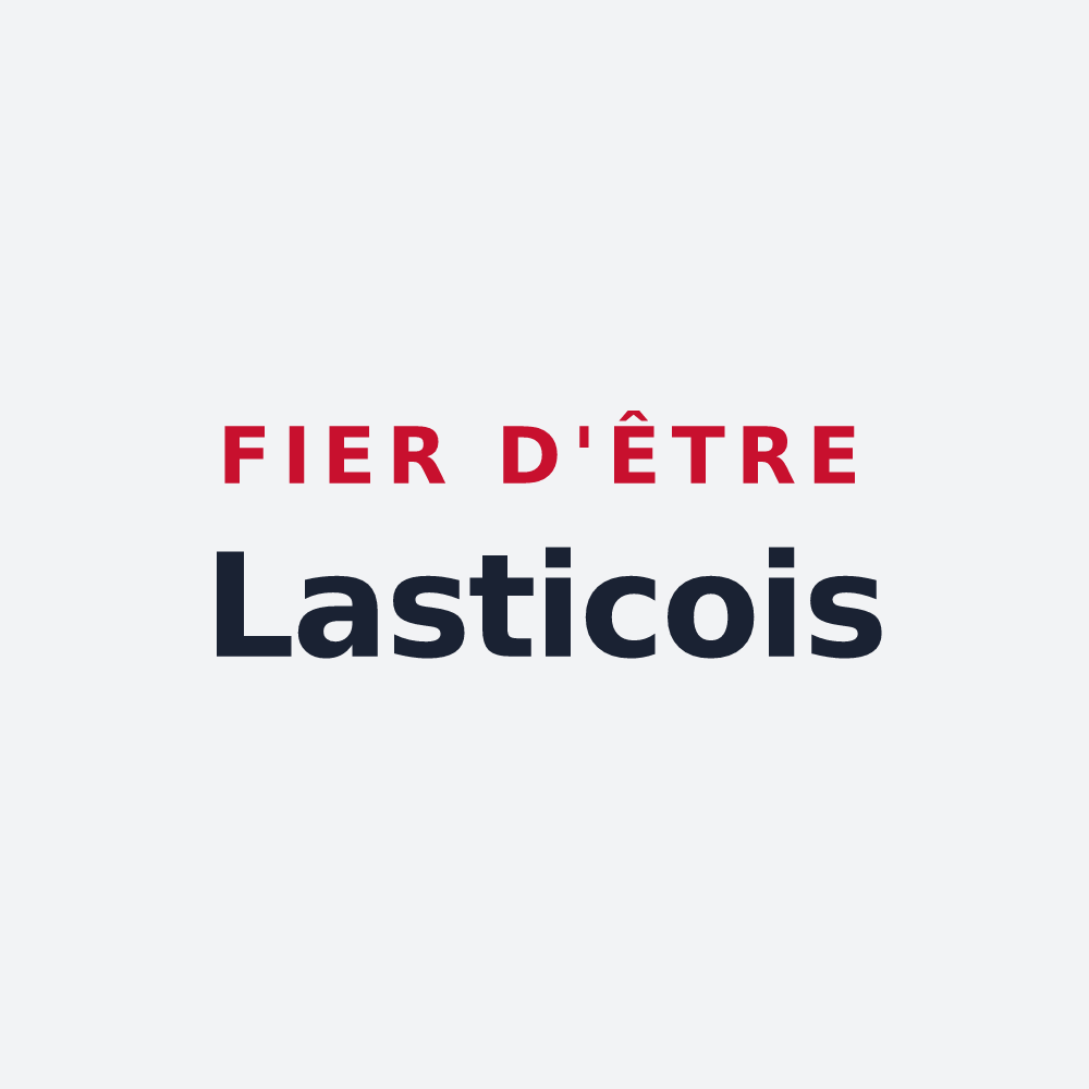 Poster « Fier d'être Lasticois » — design pour Lastic
