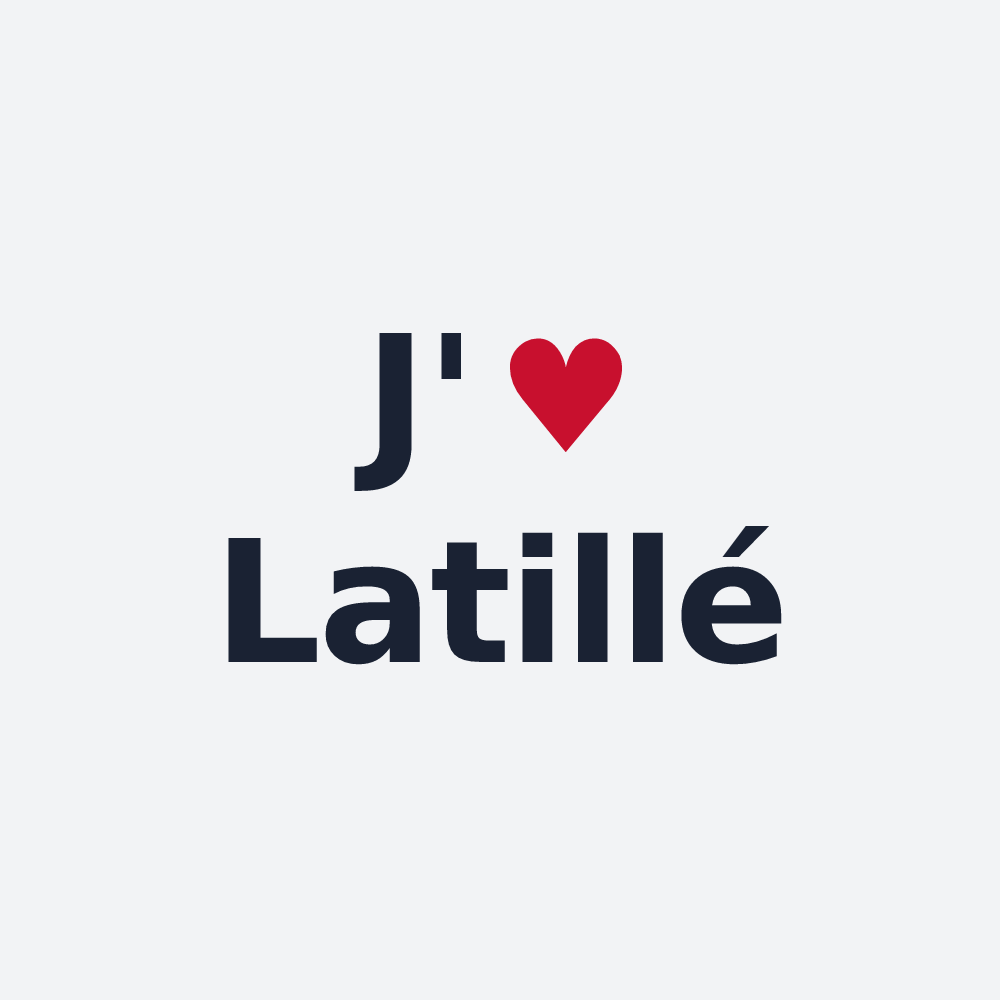 Poster personnalisé Latillé — design J'aime Latillé