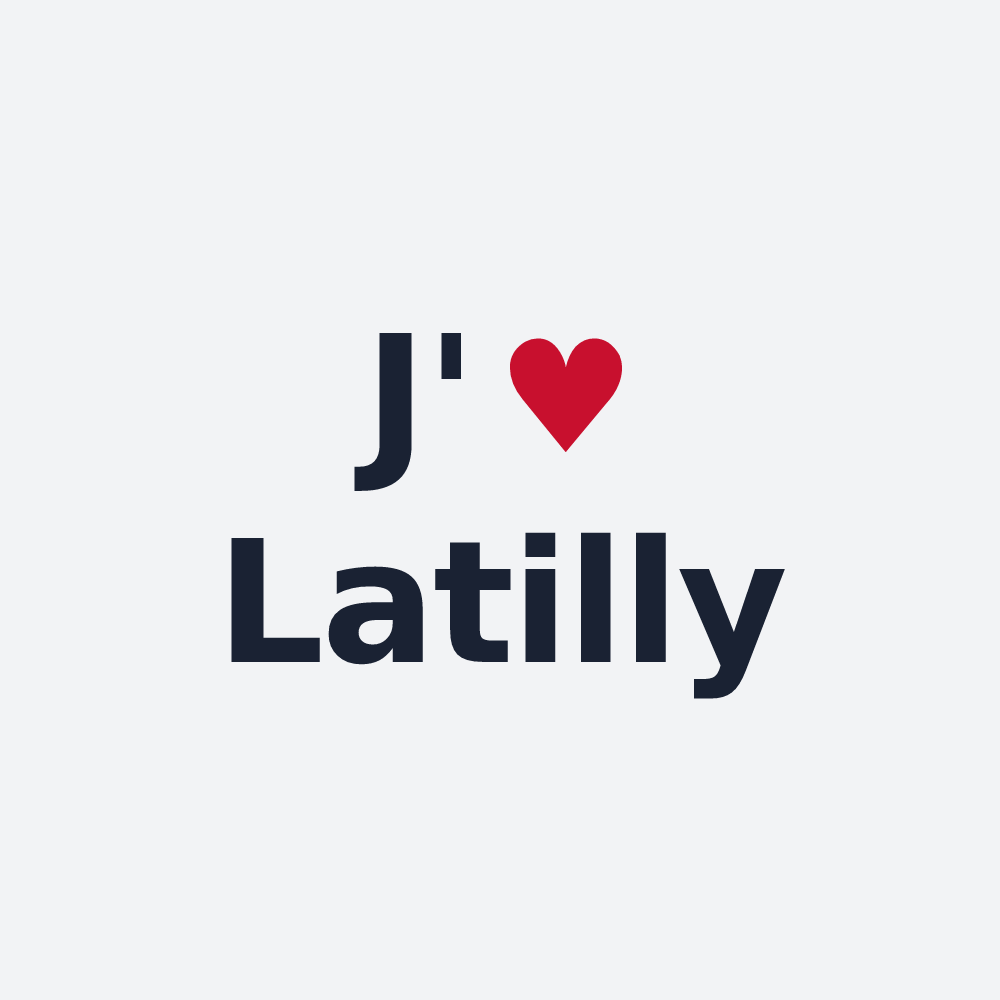 Poster personnalisé Latilly — design J'aime Latilly