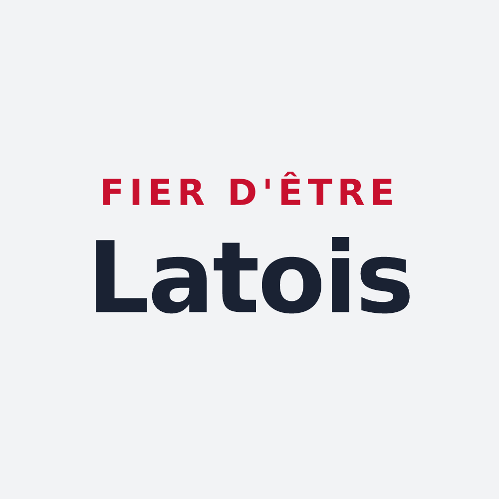 Poster « Fier d'être Latois » — design pour Latoue