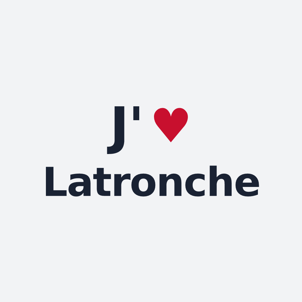 Poster personnalisé Latronche — design J'aime Latronche