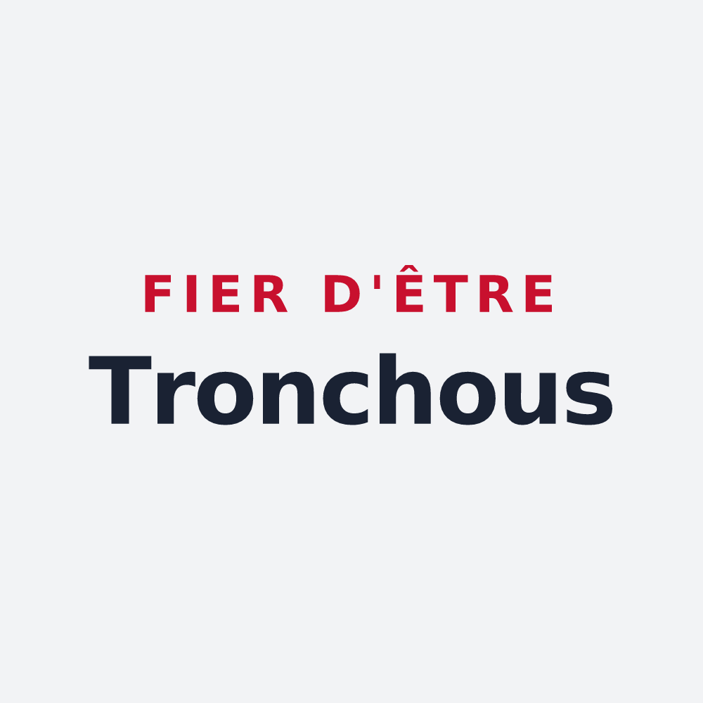 Poster « Fier d'être Tronchous » — design pour Latronche